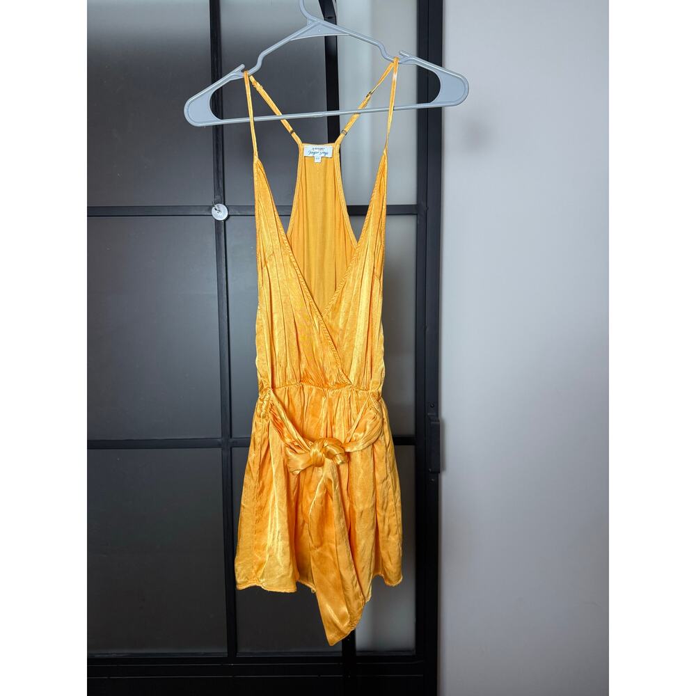 Rays For Days Satin Silk Romper Size XS